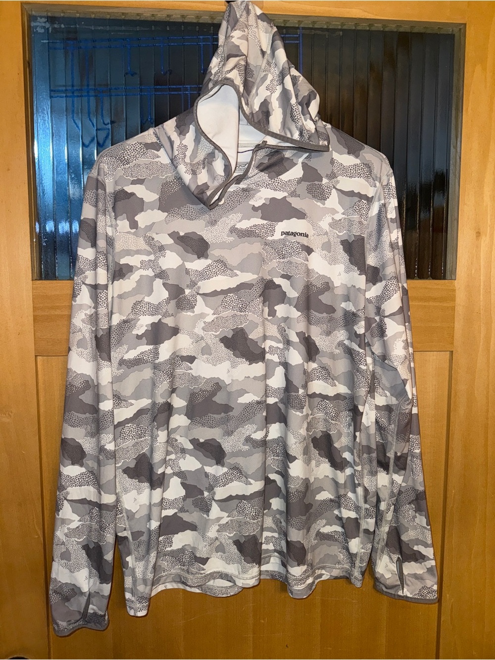 Patagonia Tropic Comfort Hoody II Size M Grey Camo #52124-see Photos